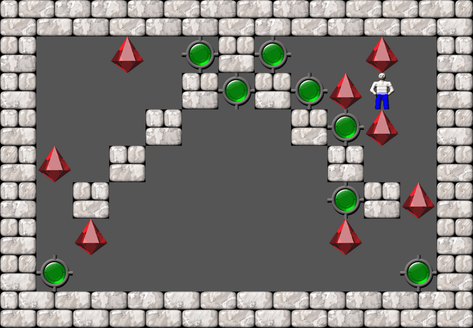 Сокобан Bugs collection 2 уровень 25